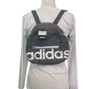 NWT Adidas Linear Mini Backpack grey/white